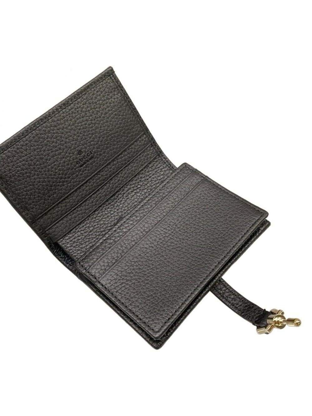 Gucci Bifold Wallet Jackie Black Silver Leather - Picture 3 of 10